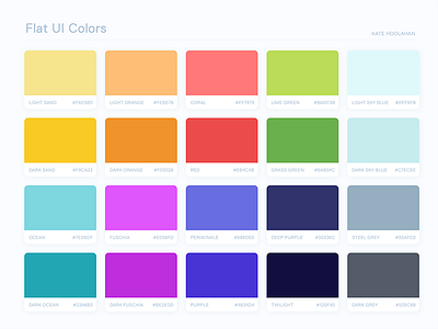 Flat Ui Colors 2: Australia By Kate Hoolahan On Dribbble