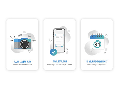 Illustrations for an upcoming financial app