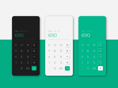 Calculator | Daily UI #004 app branding calculator calculator app daily ui daily ui 004 design flat minimal ui ux