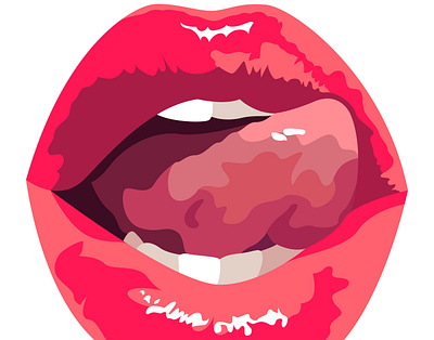 Vector lips in graphic style body clear female girl glance glitter gloomy lip lips mouth open organic part teeth throat tongue tooth vector white young