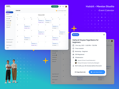 Habbit - Mentor Studio 📆 android app calendar creator design icon illustration logo mentor schedule studio ui ux