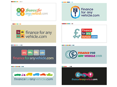 financeforanyvehicle.com logo concepts