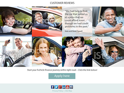 Customer Review Web Page