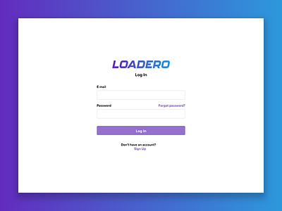 Log In clean login gradient log in log in ui login login design login form login page purple sign in