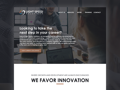 Light Speed Solutions buisness graphicdesign modern uidesign webdesign work