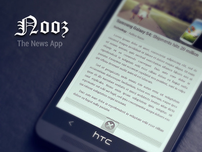 Nooz - The News app for android android app htc news ui ux