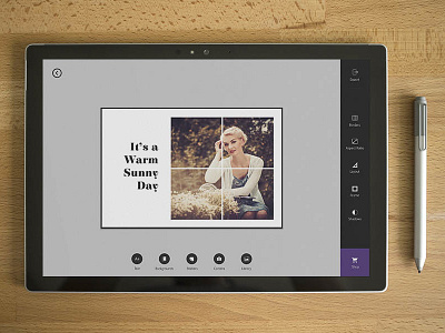 Photo Editor app design - Windows app design photo photoeditor surfacepro4 windows