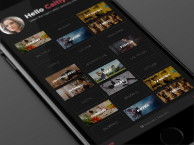 Select category android app category dark interests ios iphone topics