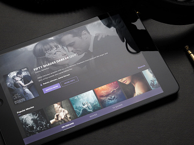 Streaming app concept - iPad