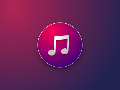 Music app icon - MacOS app apple gradient icon macos music