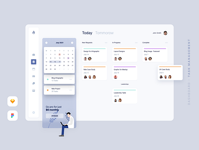 Task Management Application app dashboard design flat flatdesign minimal minimalistic taskmanagement ux uxdesign visualdesign webapp webapplication