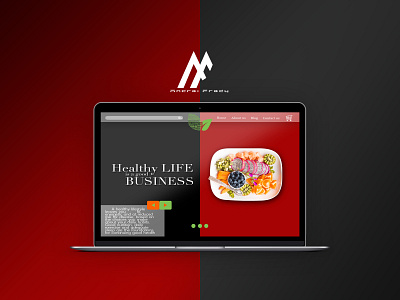 Healthy Life Web Design - 2018 art branding design flat graphic art graphic arts healthy healthyfood icon illustration logo minimal modern ui ux web website website banner website concept website design