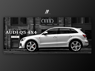 AUDI Q5 INTERFACE CONCEPT - 2018 art audi design flat graphic art graphic arts illustration logo minimal modern simple typography ui ux web webdesign website website banner website concept website creator