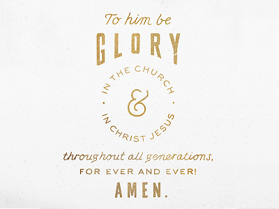 Ephesians 3:21 bible hand lettering scripture typography verse