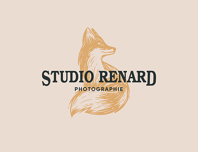 STUDIO RENARD animal branding design engraved engraving fox illustration logo nature photograph type