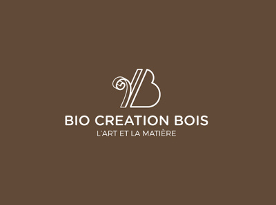 Bio Creation Bois branding brown design logo nature wood