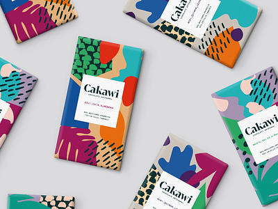 Cakawi Chocolate chocolate chocolate bar chocolate packaging pattern design