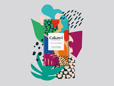 Cakawi Chocolate - Goji Bar Pattern chocolate chocolate bar chocolate packaging pattern design