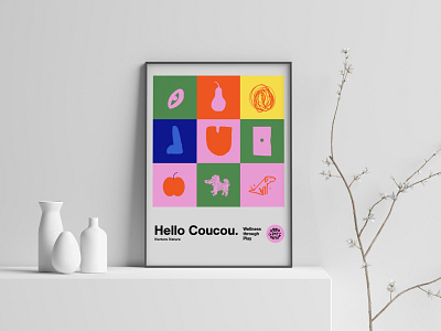 Colour Block Poster Design art print branding design graphic print illustration playful poster poster design print print design typography