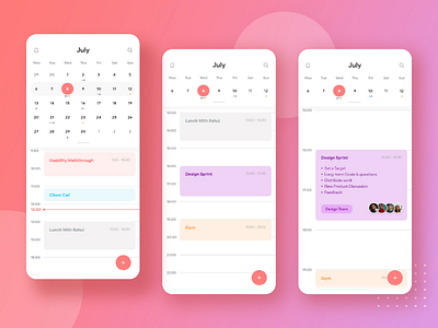 Scheduling App Concept Design 👨‍🎨 calander concept design designer mobileui schedule ui uidesign uiux ux uxdesign