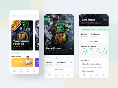 Cooking Recipes App by Divyarajsinh Jhala on Dribbble