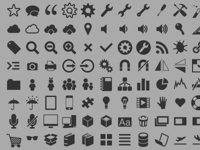 Raphaël Icons icons monochrome raphaeljs svg