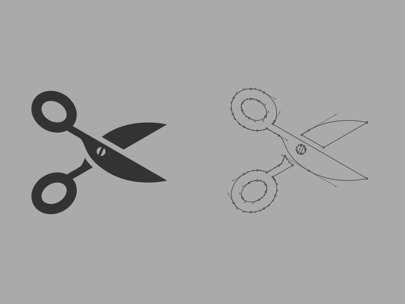 Scissors Icon by Dmitry Baranovskiy on Dribbble