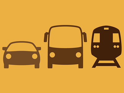 Transport icons monochrome raphaeljs svg