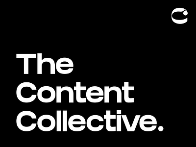 The Content Collective Identity brand design brand identity branding branding design graphicdesign illustrator typogaphy