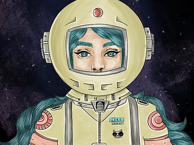 Astro Girl astrogirl digitalart ipadpro procreateapp