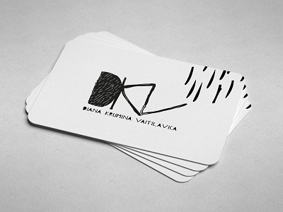 Business card branding business card design logo white black