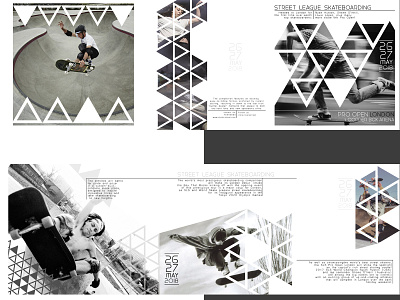Brochure for skateboard event