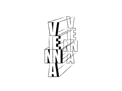 Vienna adobe ilustrator black and white design design art typography vienna