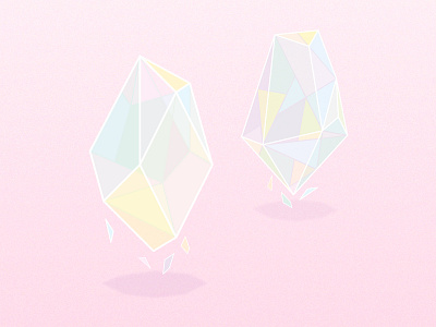 Diamond pastels diamond geometric design pastel color pink soft