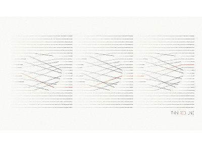 Thin Red Line graphic art line line art