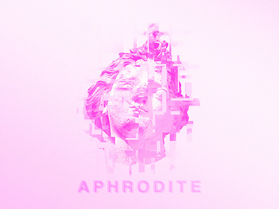 Aphrodite design design art glitch photoshop pink statue