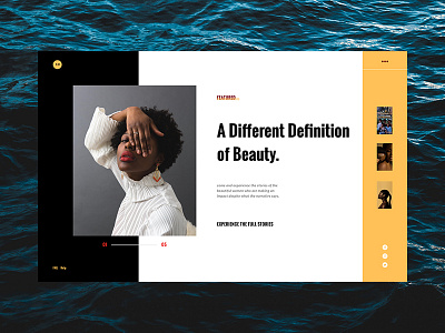 Appreciating a Different Definition of Beauty. beauty branding design fashion homepage landing page minimal minimalism photograhy ui ux ux ui