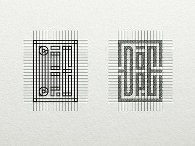 Logo design grid construction