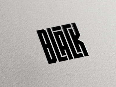 Black wordmark typography logo illustration