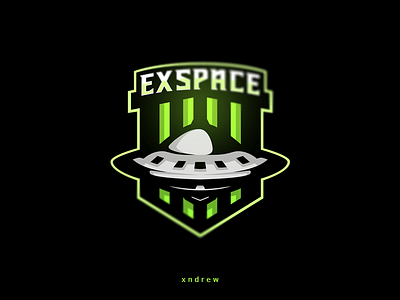 EXSPACE design esport logo mascot xndrew