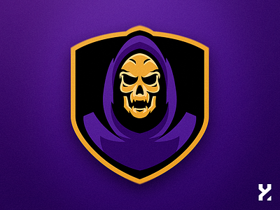 Skull branding design esport icon illustration logo mascot vector web xndrew