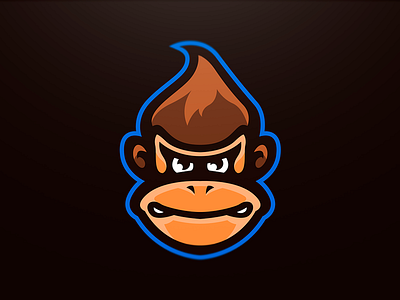 Donkey Kong branding design donkey kong esport illustration logo mascot vector xndrew