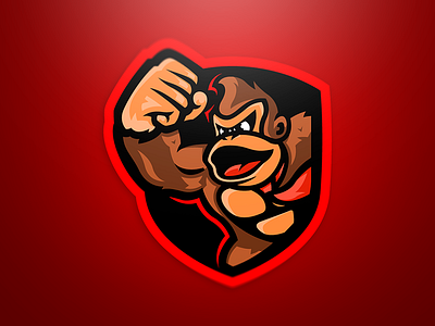 DonkeyKong2 design esport illustration logo mascot xndrew