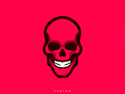 Red Skull angry branding demon design devil devils died esport ghost icon illustration logo mascot pink red skull vector xndrew