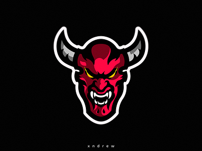 Devil angry branding demon design devil devils died esport illustration logo mascot red vector xndrew