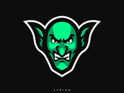 Goblin angry branding design esport goblin green illustration logo mascot myth vector xndrew