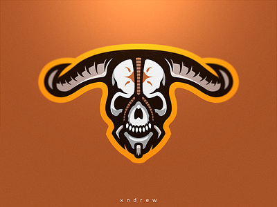 Nazeebo angry branding demon design devil devils died esport illustration logo mascot nazeebo skull vector xndrew