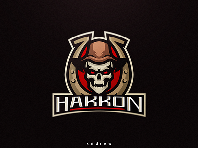 Cowboy Skull angry branding design esport illustration logo mascot skull vector xndrew