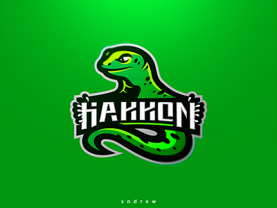 Gecko animal branding design esport gecko illustration logo mascot reptile vector xndrew