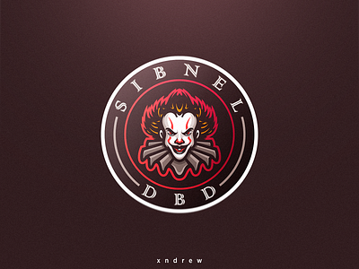 Clown logo angry branding clown design esport illustration it logo mascot vector xndrew